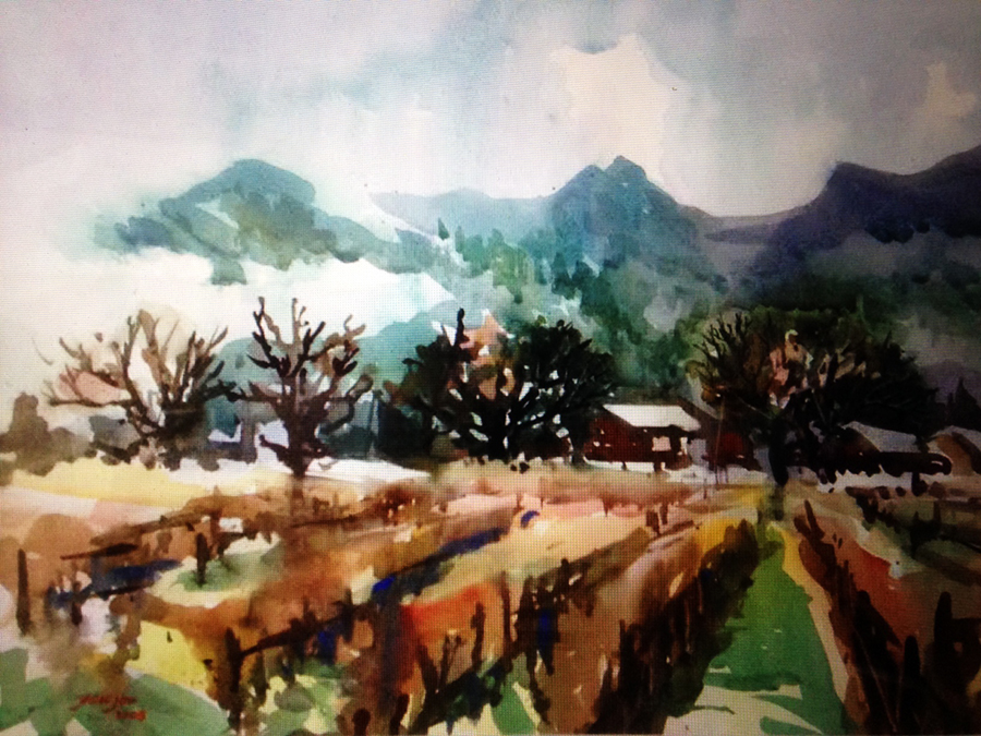 周哲伍-Napa Valley水彩1