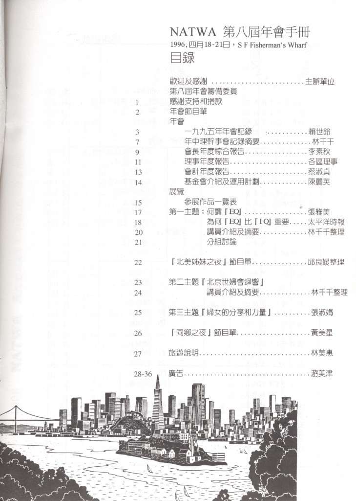 NATWA年會手冊 1996-2