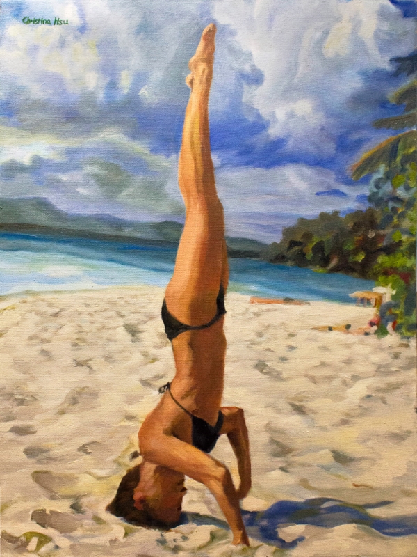 1. 向天空伸展 Stretching Out to the Sky 18x24 inches Oil on Canvas