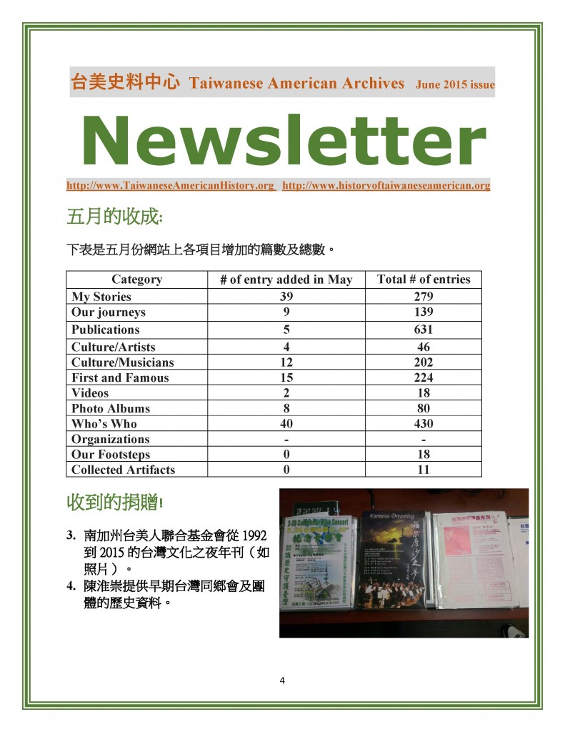 Newsletter of T.A. Archives June , 2015 - 0004