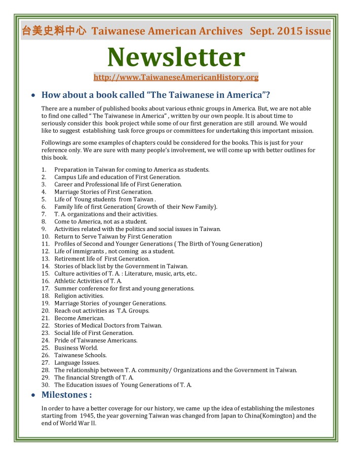Newsletter September 09092015 - 0001