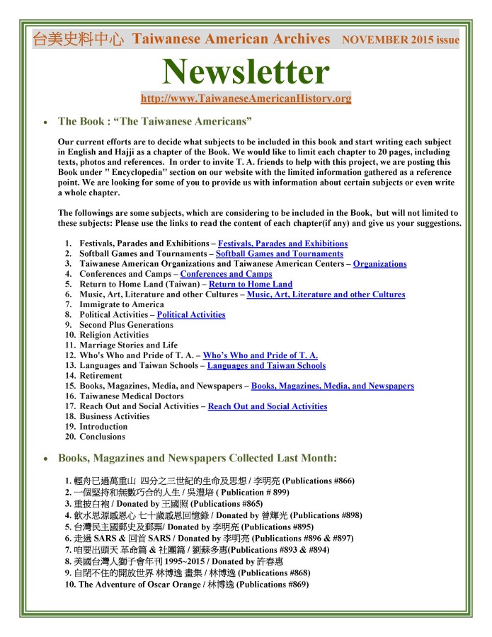 Newsletter NOVEMBER - 0001