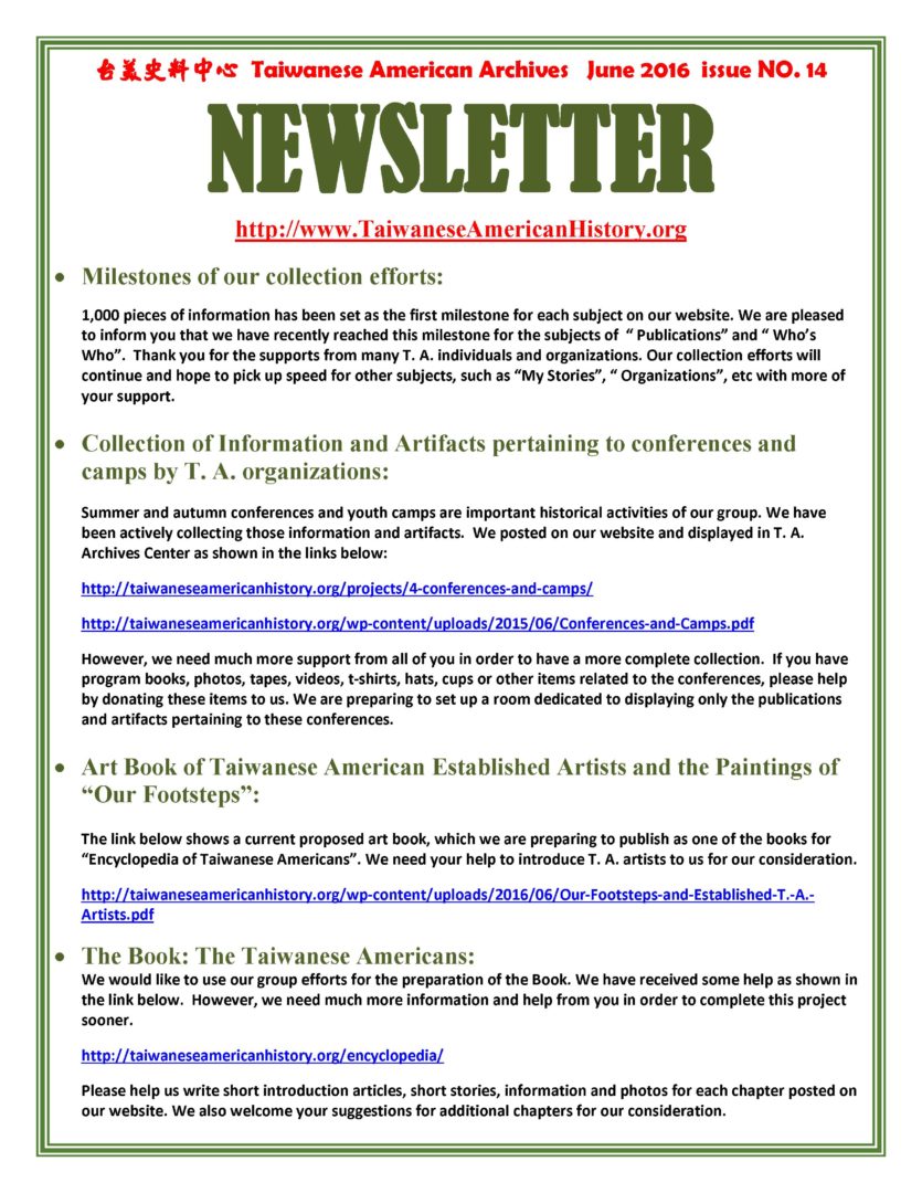 June Newsletter 2016 - 0001